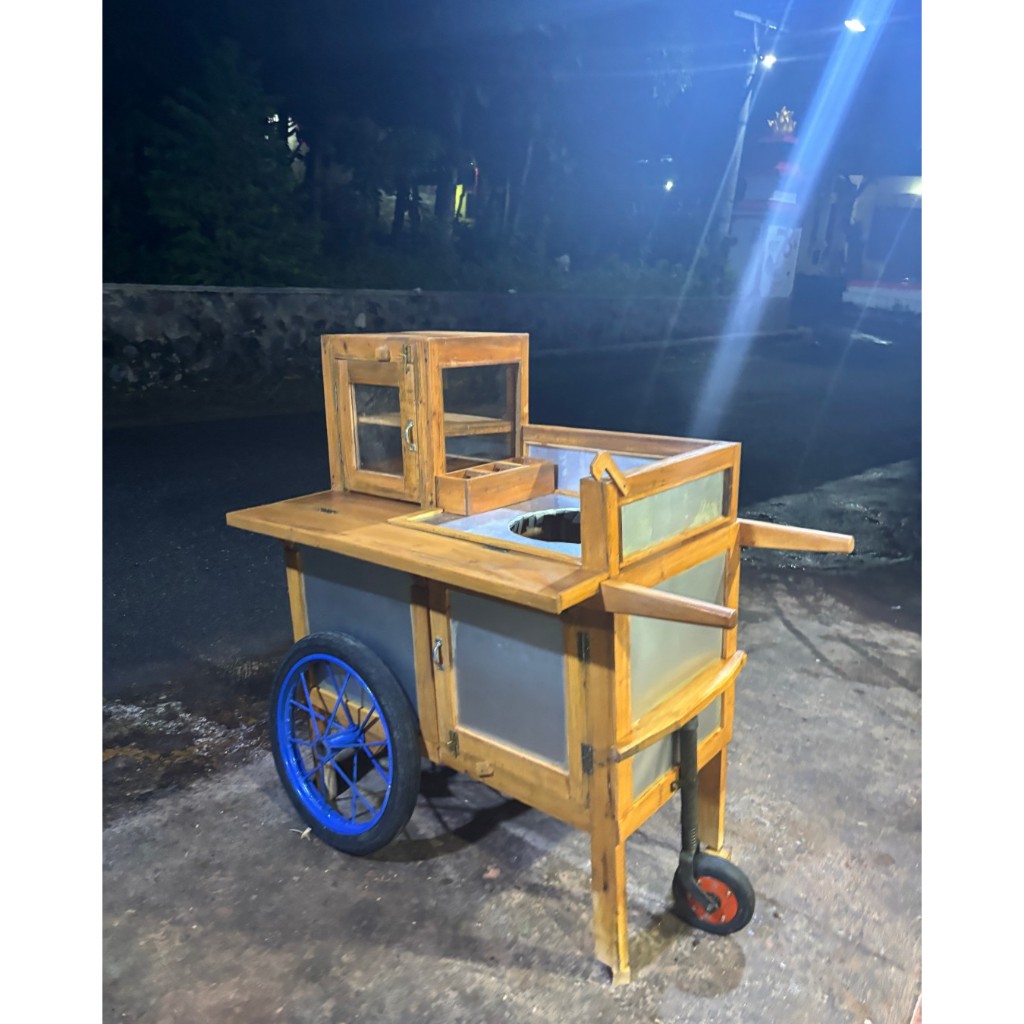 GEROBAK DORONG KELILING, CILOK DORONG, RUJAK DORONG, PENTOL KUAH , BAKWAN KAWI, GORENGAN, GEROBAK CU