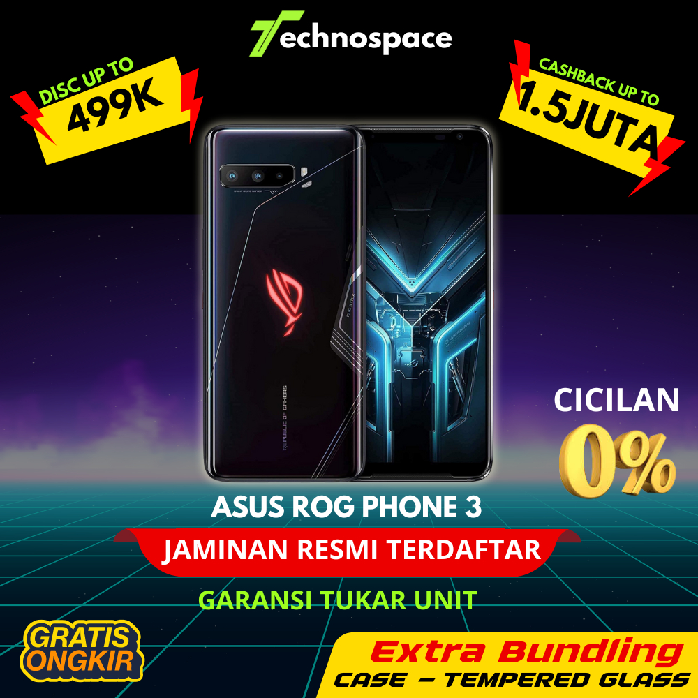 Asus Rog Phone 3 8/128GB Fullset Second Garansi Resmi TAM Indonesia Snapdragon 865+