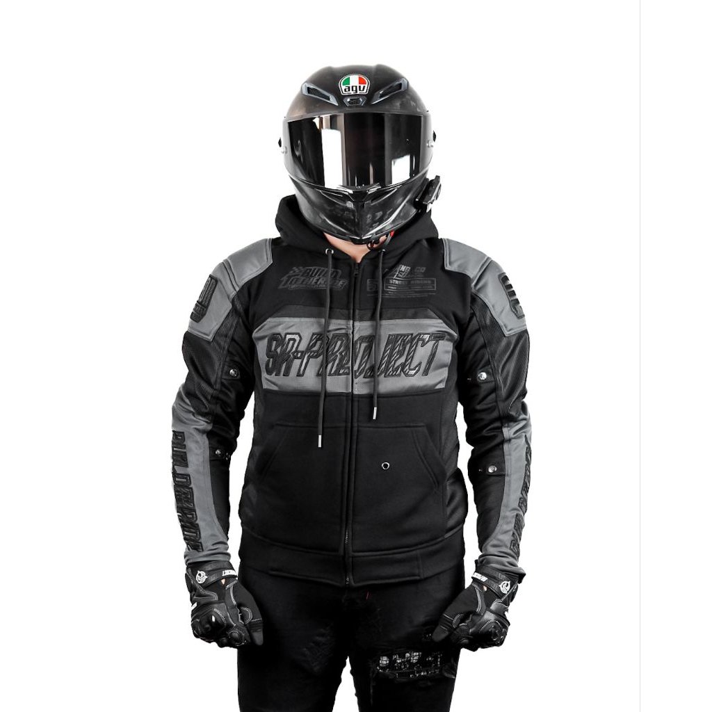 Hoodie Mesh Exclusive SR-PROJECT RUSH GREY