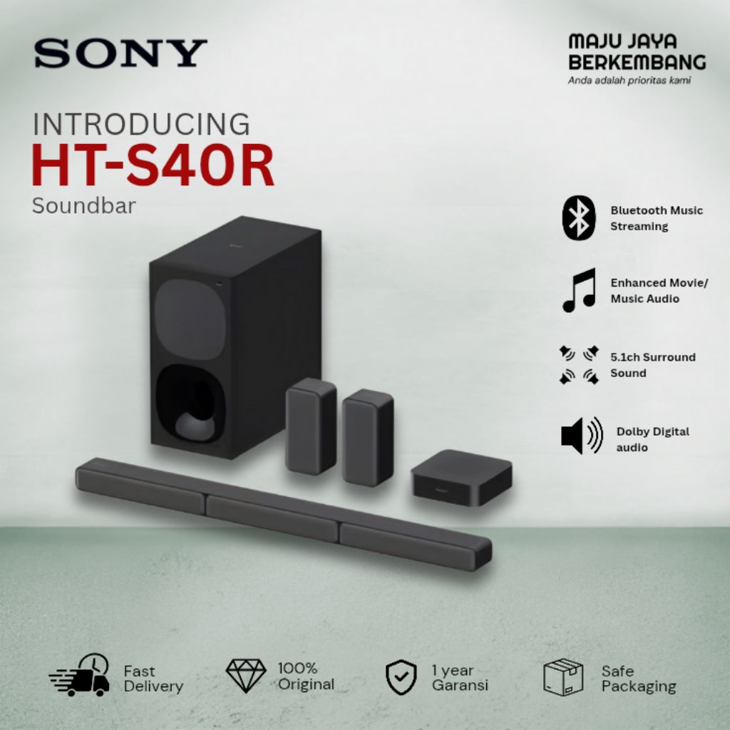 Sony Soundbar HT-S40R / HTS40R / HT S40R