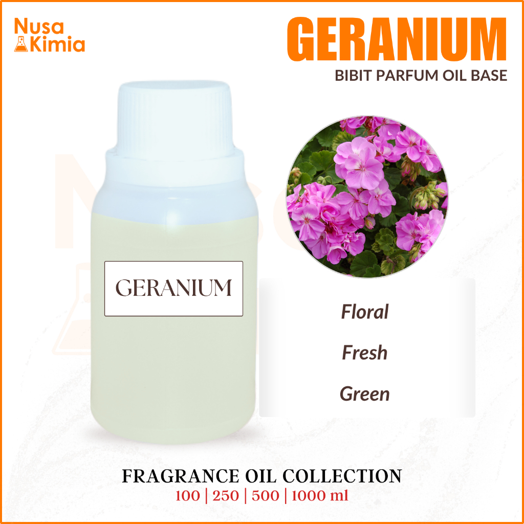 Bibit Parfum Geranium 1 Liter - Fragrance Oil untuk Parfum, Candle & Diffuser