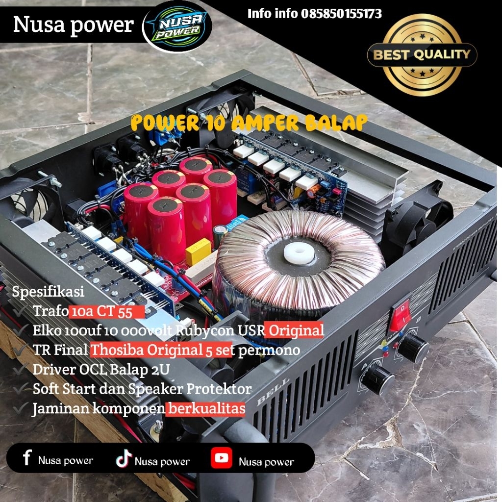 power rakitan 10 amper balap