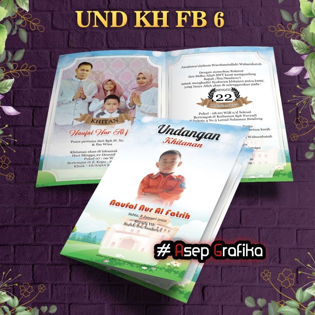 Surat undangan khitan undangan murah