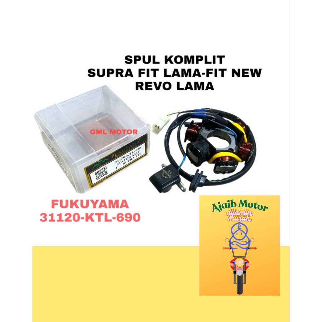 FUKUYAMA SPULL STATOR ASSY SPUL HONDA SUPRA X LEGENDA SUPRA FIT NEW GRAND KARISMA SUPRA X 125 KARBUR