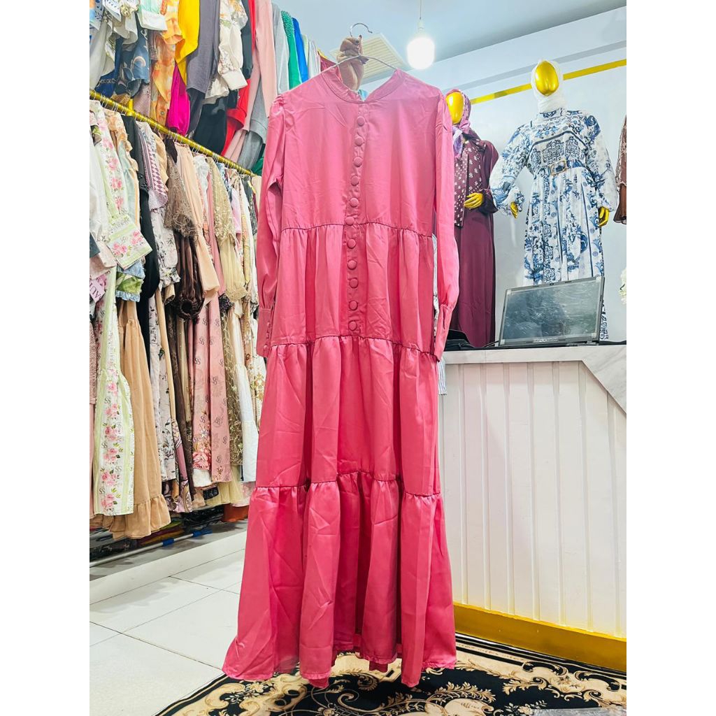 Gamis polos silk
