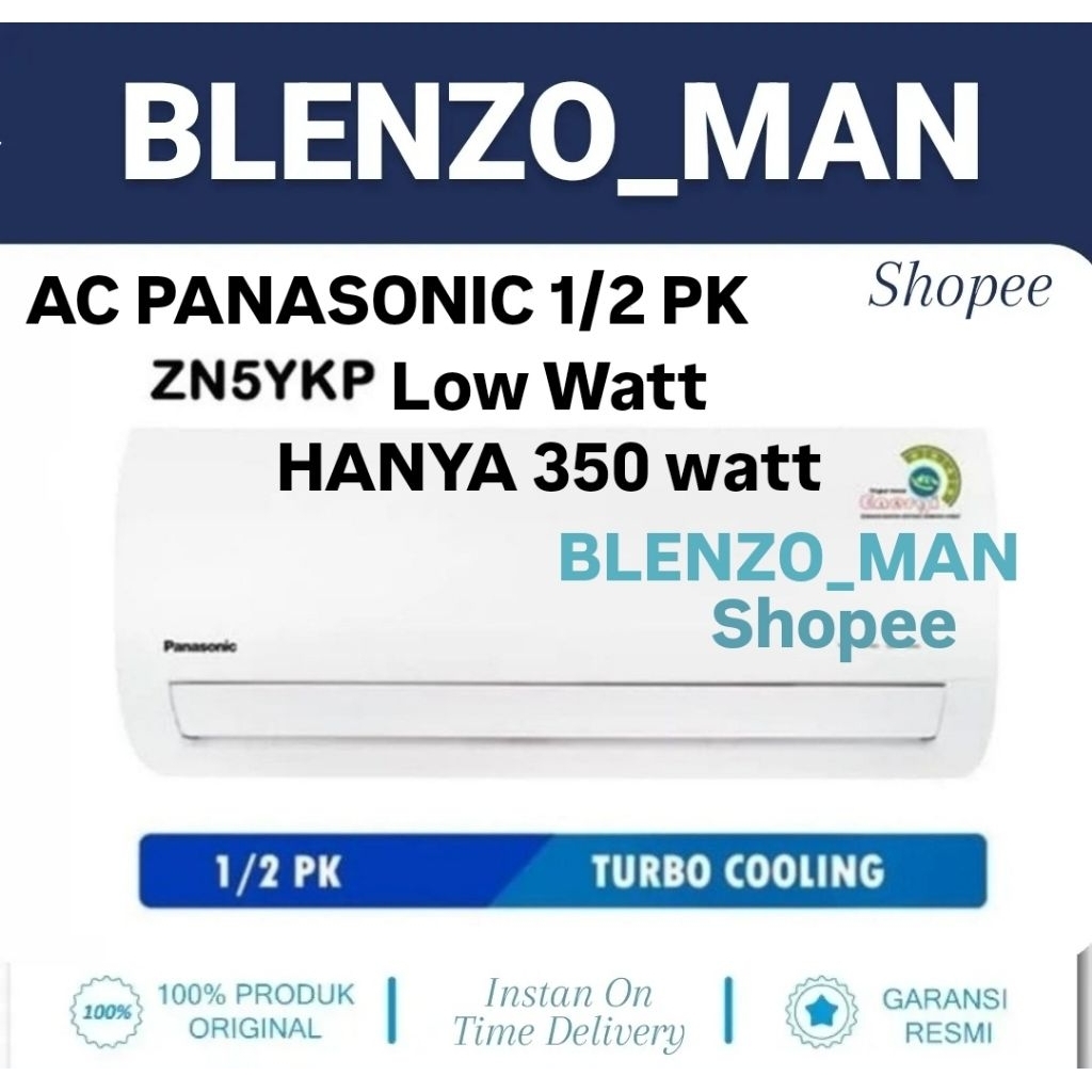 AC PANASONIC 1/2 PK LOW WATT