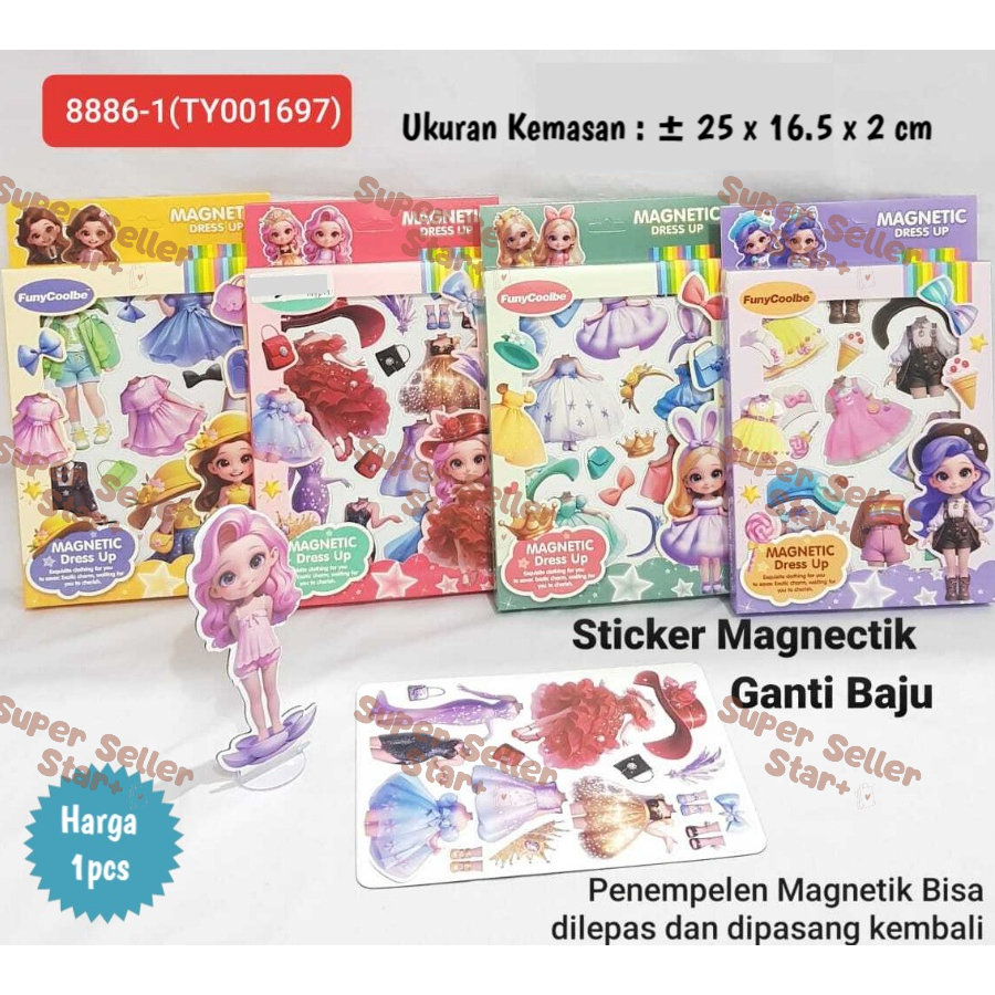 Mainan Magnetic Doll Kimmi And Friends / Mainan Boneka Magnetic