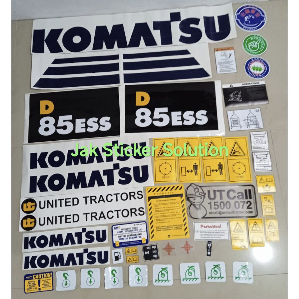 Stiker Dozer Komatsu D85ESS Sticker Alat Berat