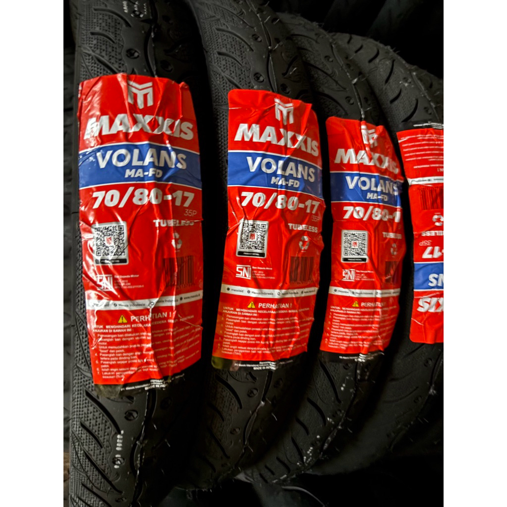 BAN LUAR MAXXIS TUBELESS VOLANS RING 17 70/80-17