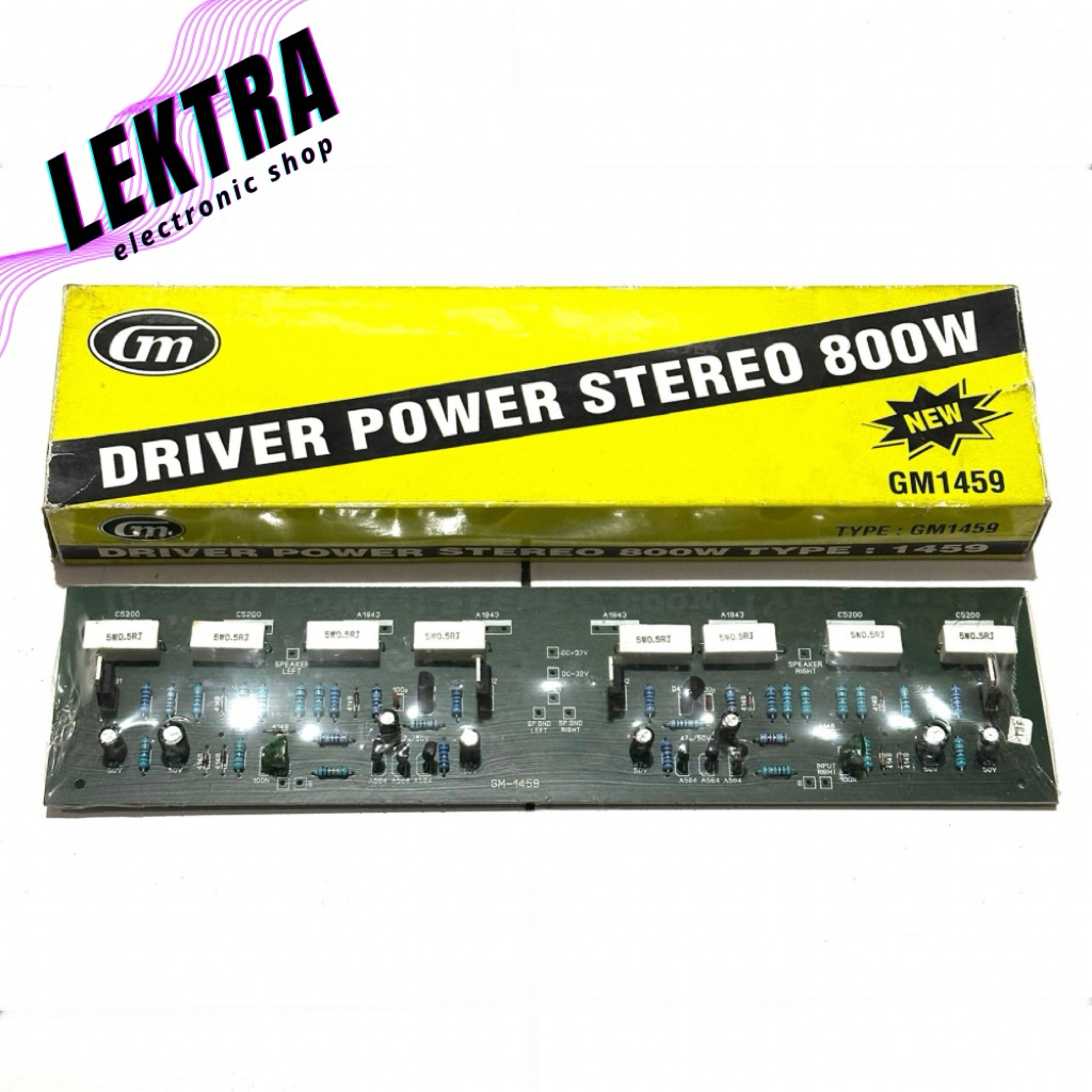 Kit GM 1459 Driver Power Stereo 800w 800 w watt GM1459