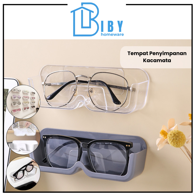 BIBY Rak Tempat Kacamata Gantung Dinding Rak Display Kacamata / Kotak Penyimpanan Kacamata