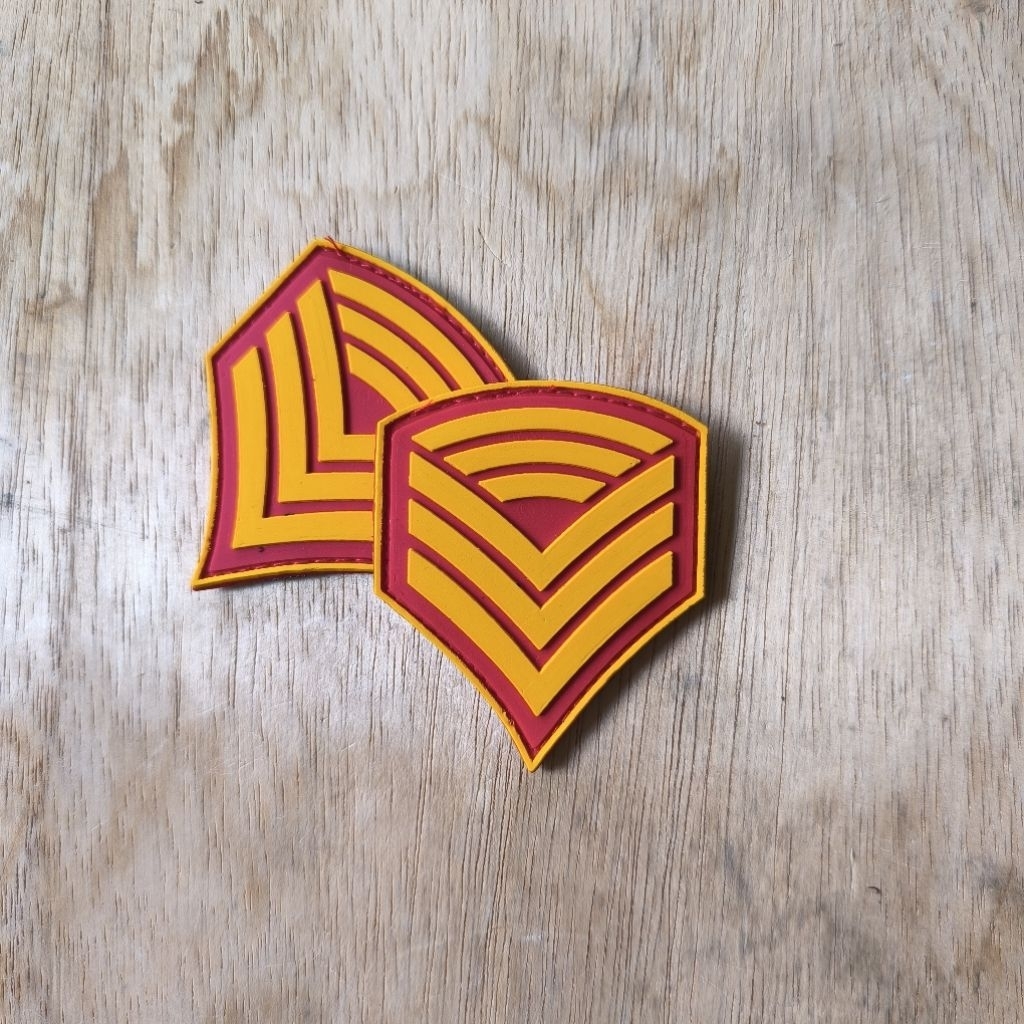 rubber patch logo Akmil tempelan emblem aksesoris karet