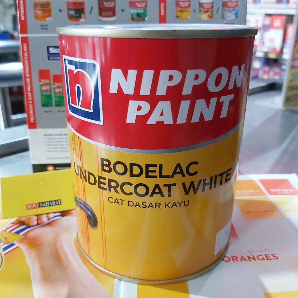 Nippon Paint Bodelac Undercoat White 1 Kg | Cat Dasar Kayu