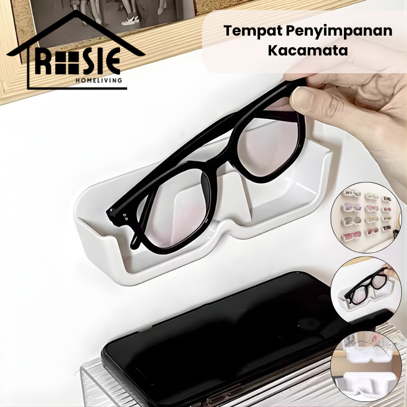 ROSIE Rak Tempat Kacamata Gantung Dinding Rak Display Kacamata / Kotak Penyimpanan Kacamata