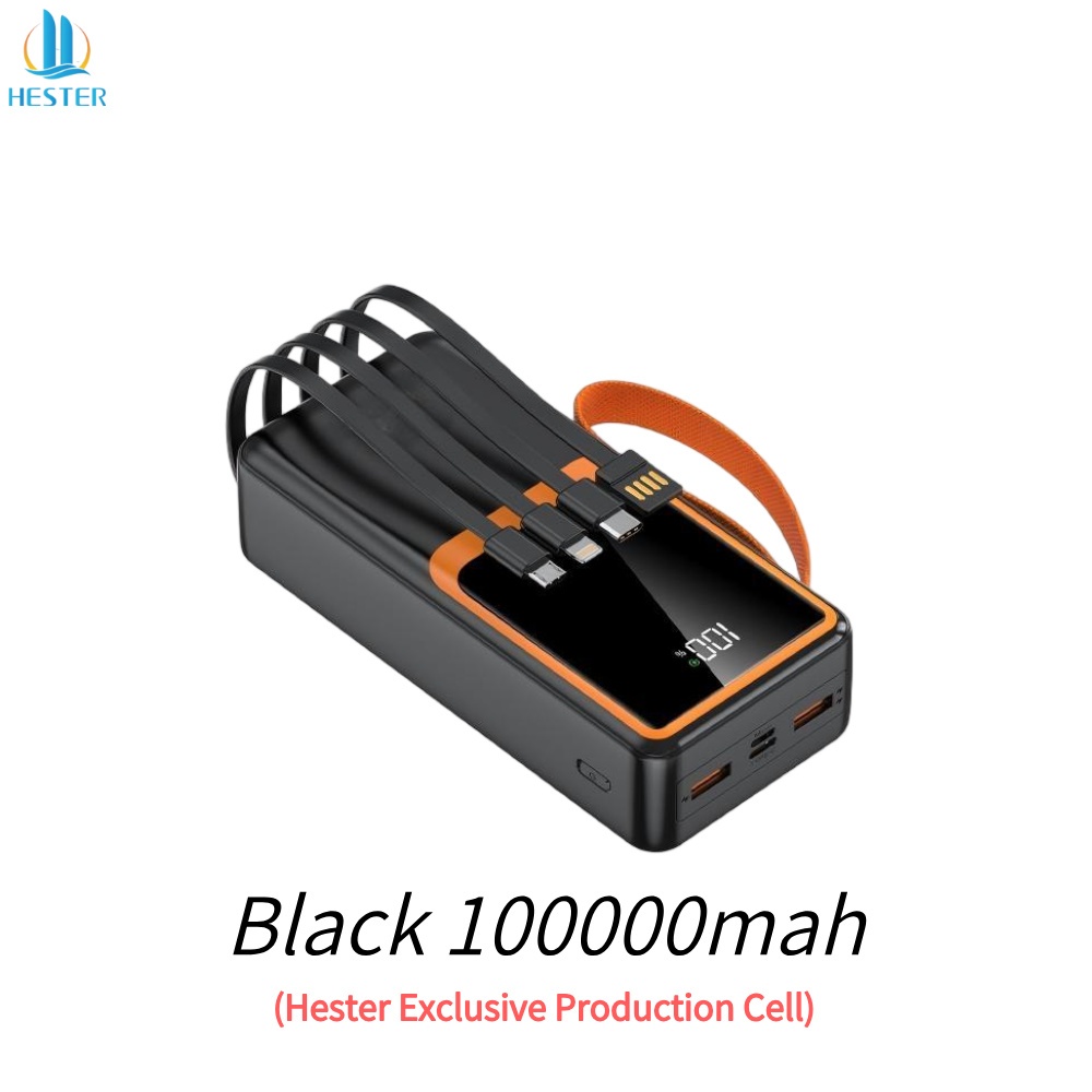 HESTER powerbank 66W fast charging power bank 100000mah powerbank fast charging power bank fast char