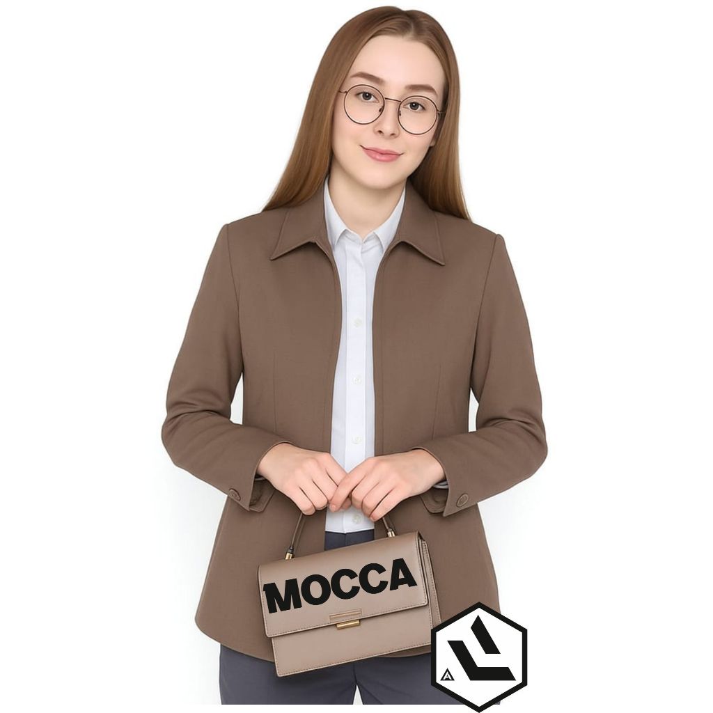 Jaket Wanita Semi Jas Blezer Jaket Formal Kerja Kantor Wanita M-6xl  Jasket Blazer Semi Jas Wanita