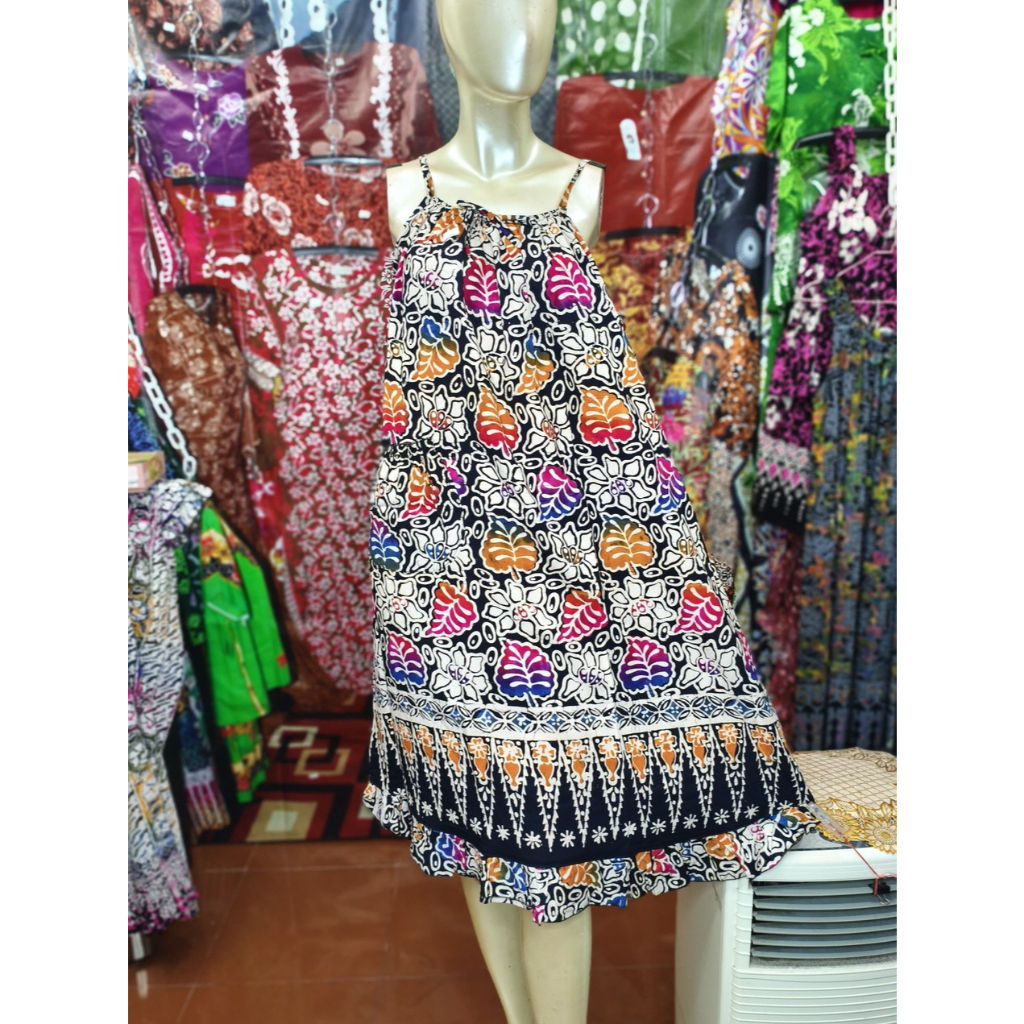 Daster Gadis Remaja Jumbo Batik Cetak Premium Tali 1 Satu LD 120 cm | Adem Nyaman