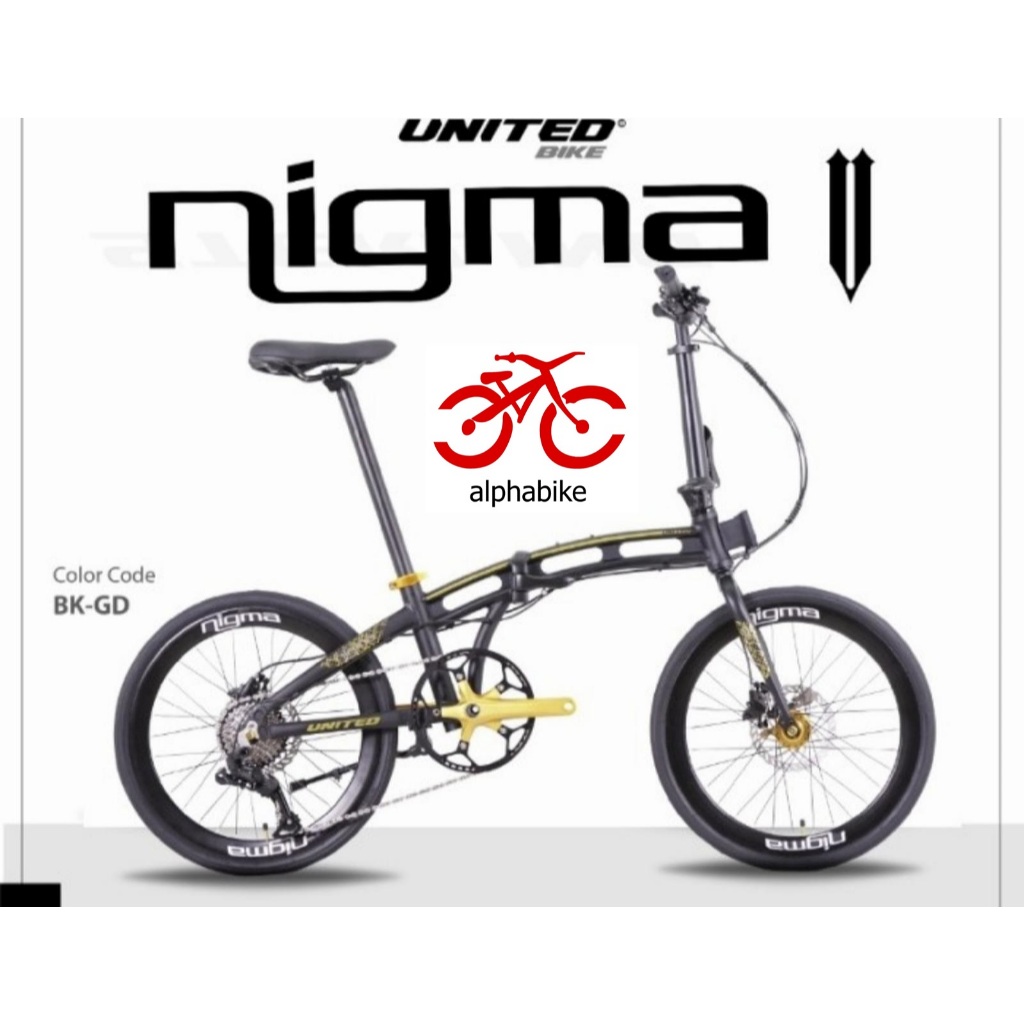 SEPEDA LIPAT 20 UNITED FOLDING NIGMA V