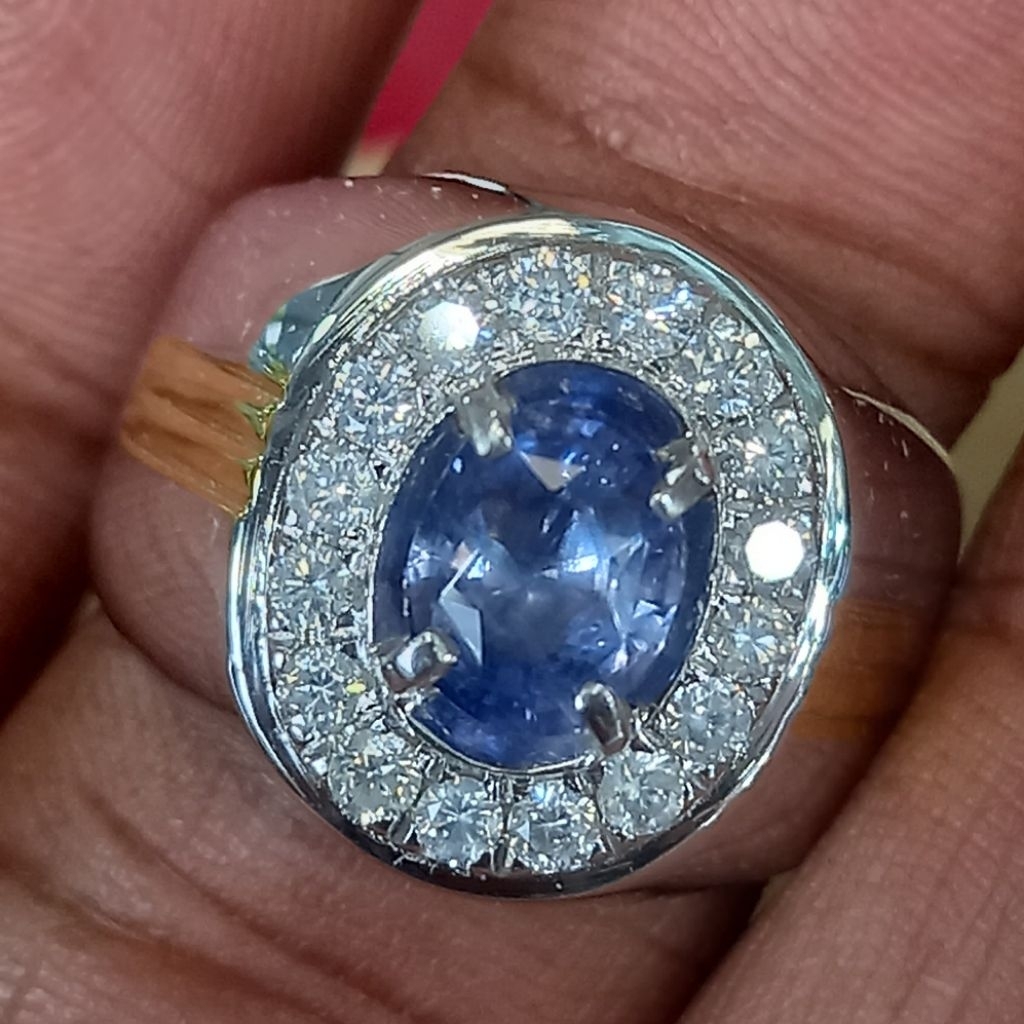 Cincin pria berkumis tipis ganteng selangit 1,50ct f1375