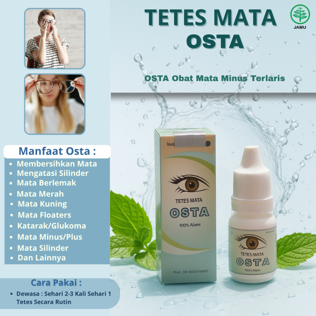 OSTA Obat Mata Minus Terlaris Tetes Mata Herbal Untuk Kesehatan Mata Secara Alami