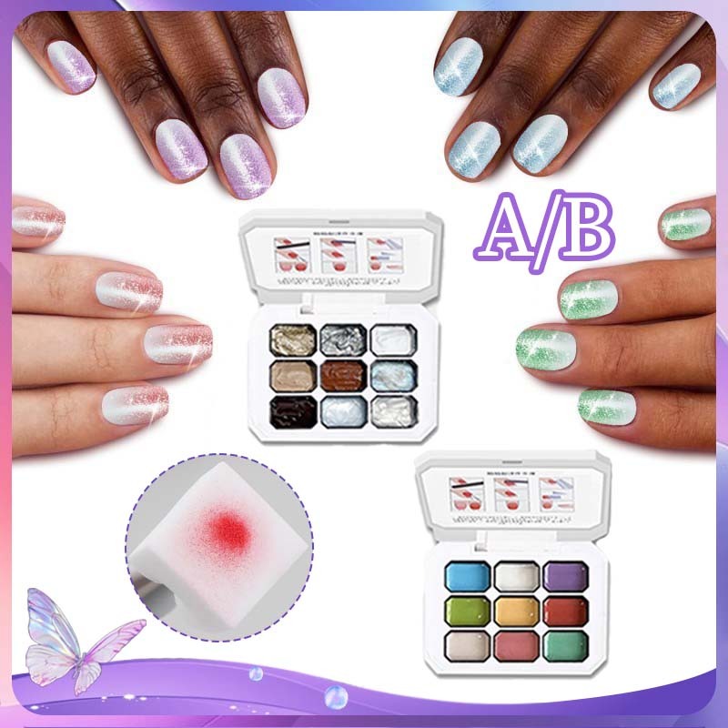 9warna Uv Gel Nail Art Gel Polish Palettenail Polish Gel Palet Gel Polish Polish Ombre Gel Painting 