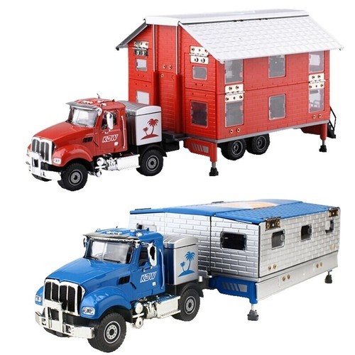 Diecast Truk KDW Transformation Truck Miniatur Diecast Skala 1:50