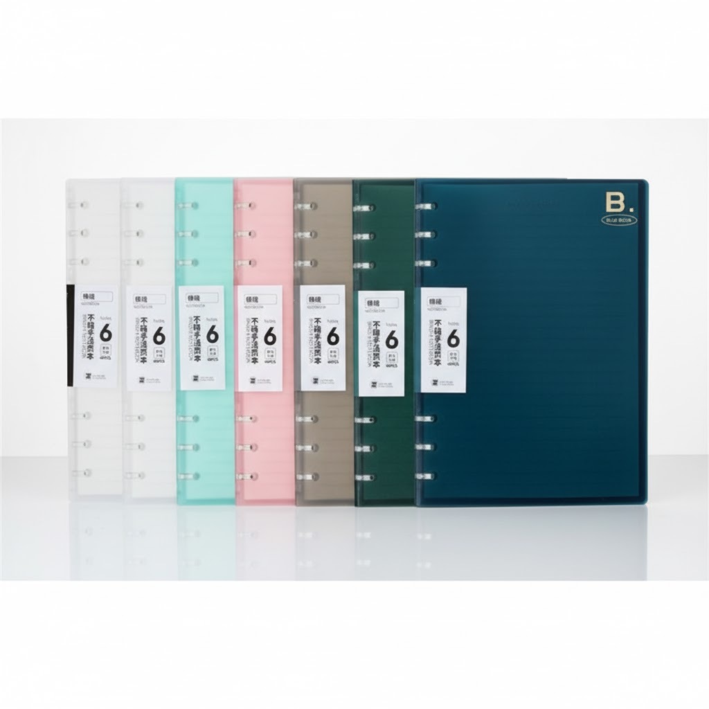 Soft Cover 6 Ring Slim File Binder B5 / Binder Tipis Loose Leaf 6 Lubang Murah