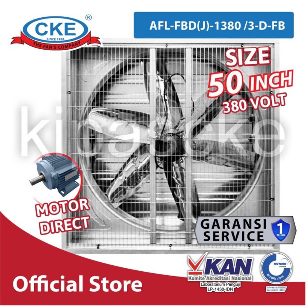 CKE Fan Official - Blower Kandang Ayam 50" 3 Phase Box Fan Kipas Kandang Gudang Industri