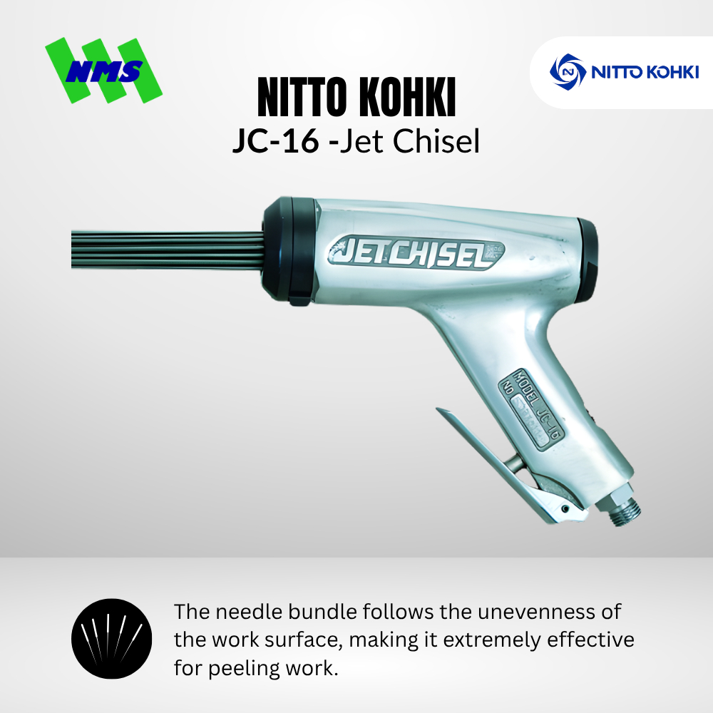 Mesin Pahat Angin NITTO JC-16 Nitto Jet Chisel (00061) Pneumatic Scraper Bobok