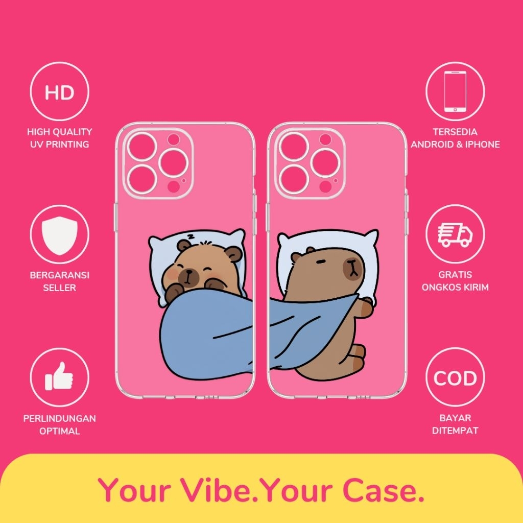 Custom Case Desain Couple All Type Hp Android & iPhone Bahan Softcase Silikon