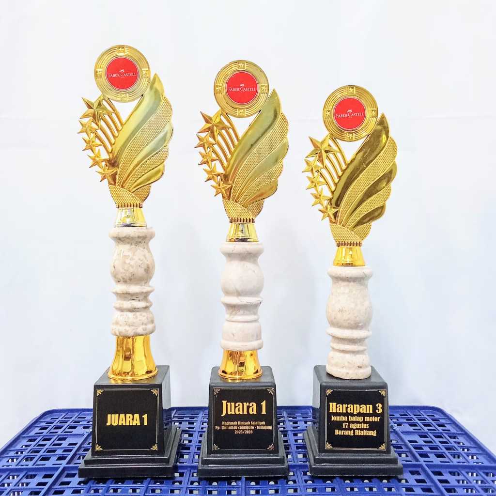 PIALA MARMER SATU SET MURAH CANTIK | PIALA SET MARMER KEJUARAAN