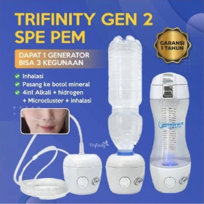 Botol Alkaline water air zamzam trifinity hidrogen Gen 2 - Mesin Air Hydrogen