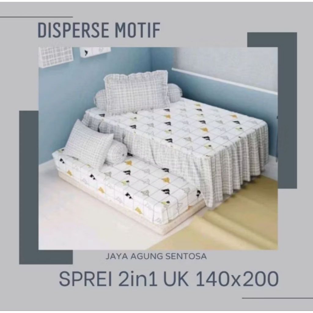 SPREI 2IN1 140/ BED SORONG 140X200 // TINGGI 30CM