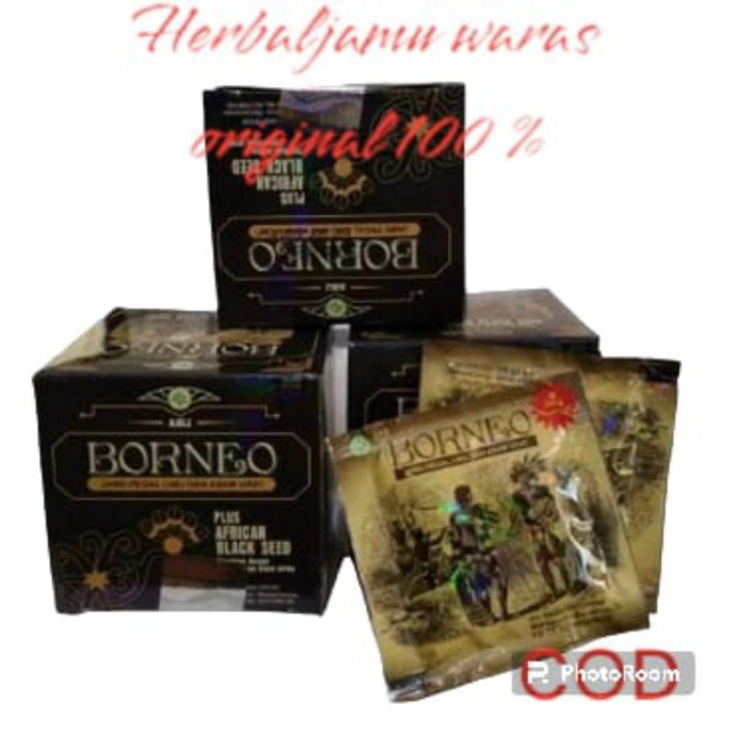 Borneo kapsul asam urat & pegal linu original isi 40 kapsul