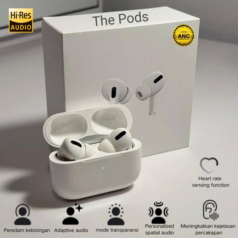 TWS Earphone Bluetooth ANC The Pods Pro3/The Pods Gen 4/The Pods Gen 3/The Pods Pro2 Gaming Headset