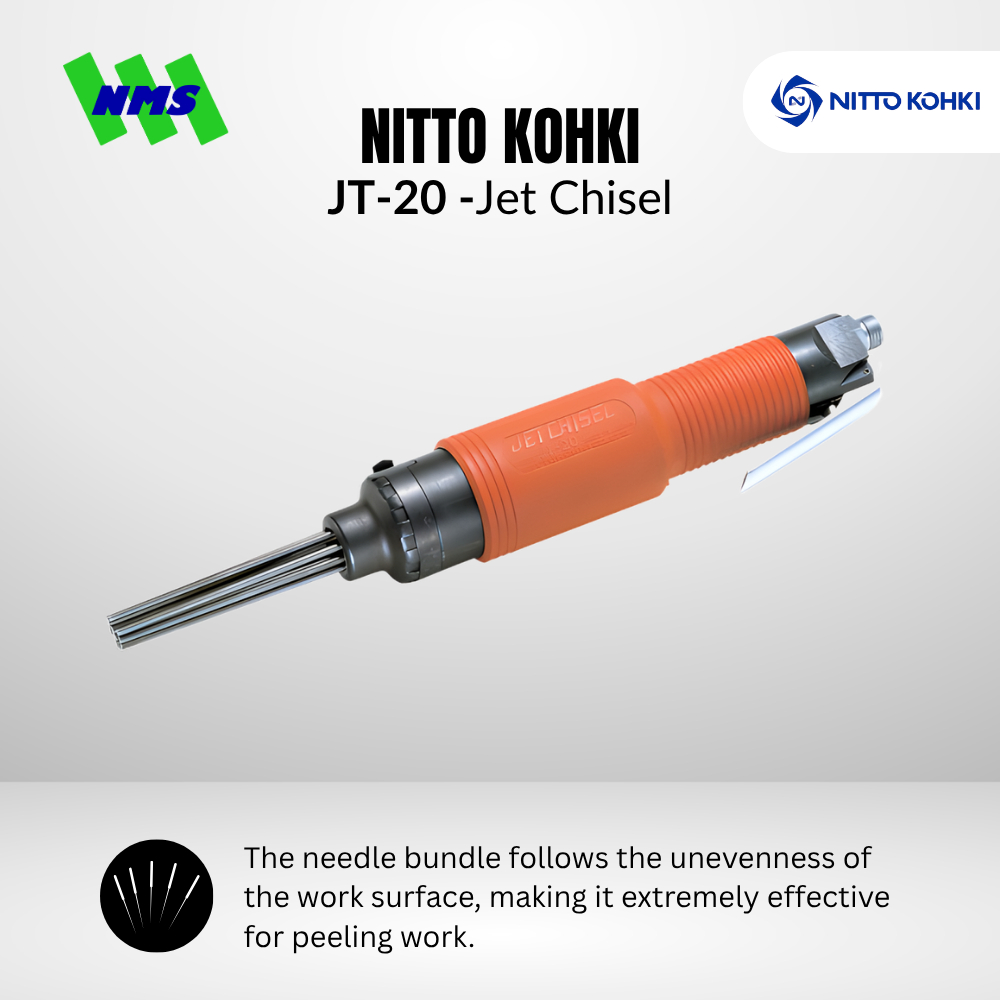 Mesin Pahat Angin NITTO JT-20 Nitto Jet Chisel (00058) Pneumatic Scraper Bobok