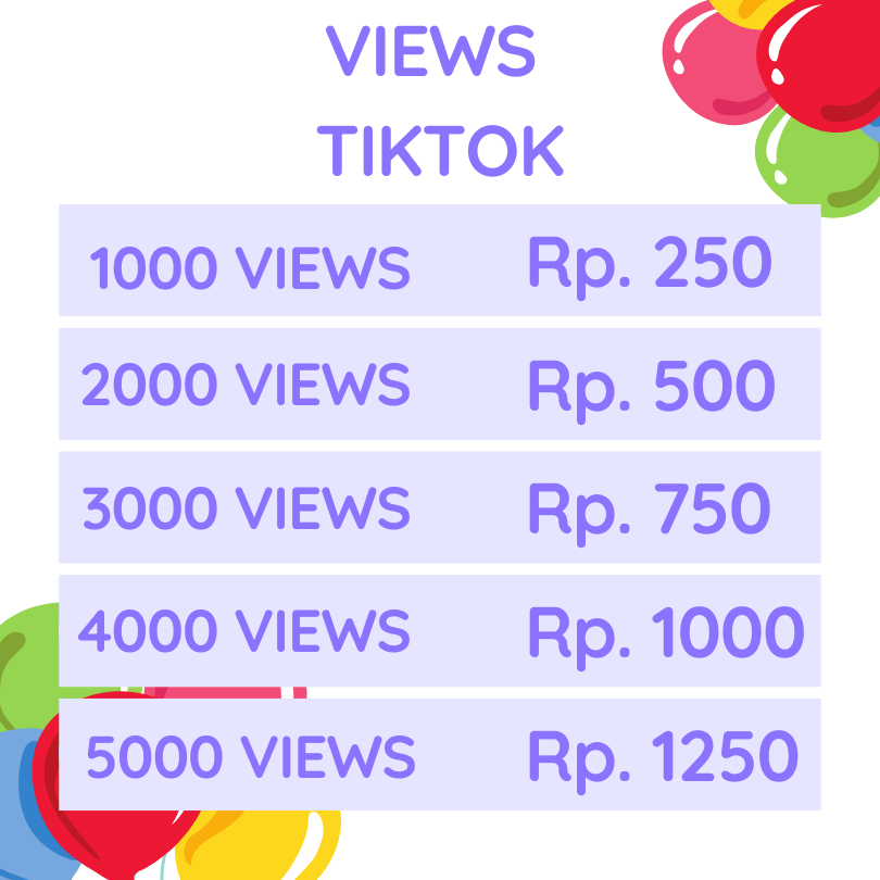 View Tiktok Real Permanen| View Tiktok Indonesia Mix Worldwide