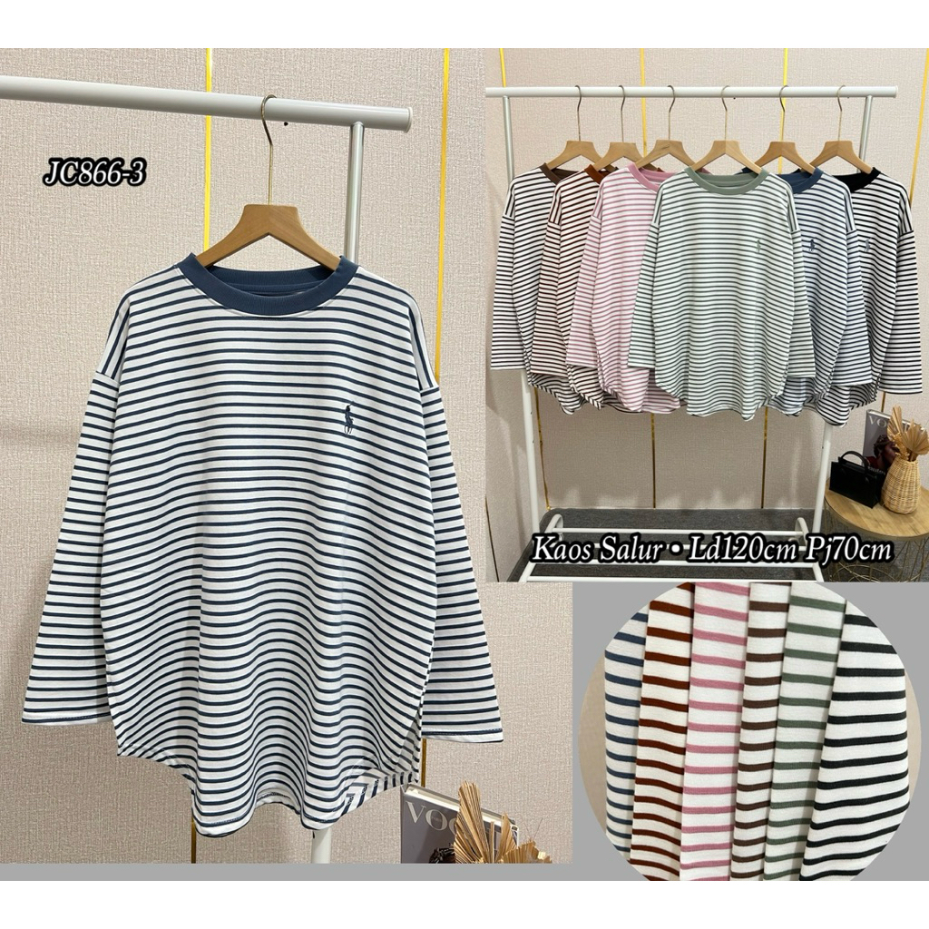 nonacelline || Kaos salur wanita || Kaos jumbo lengan panjang yang wanita kaos bordir
