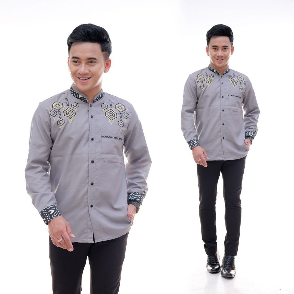 Baju Koko Pria Lengan Panjang Koko Pria Muslim Fashion Muslim
