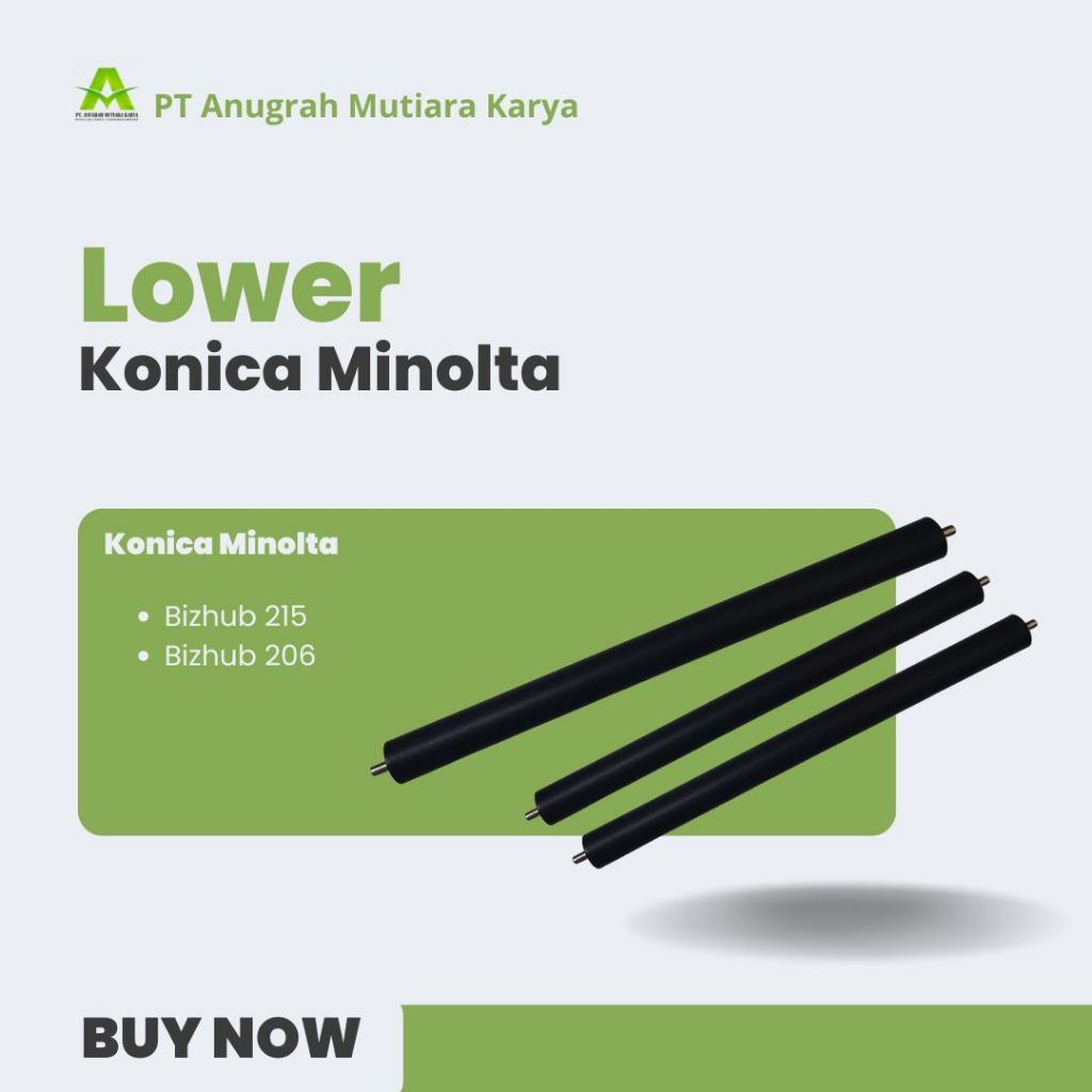 Lower Konica Minolta Bizhub 215 206 Lower Sleveed Roller Konica
