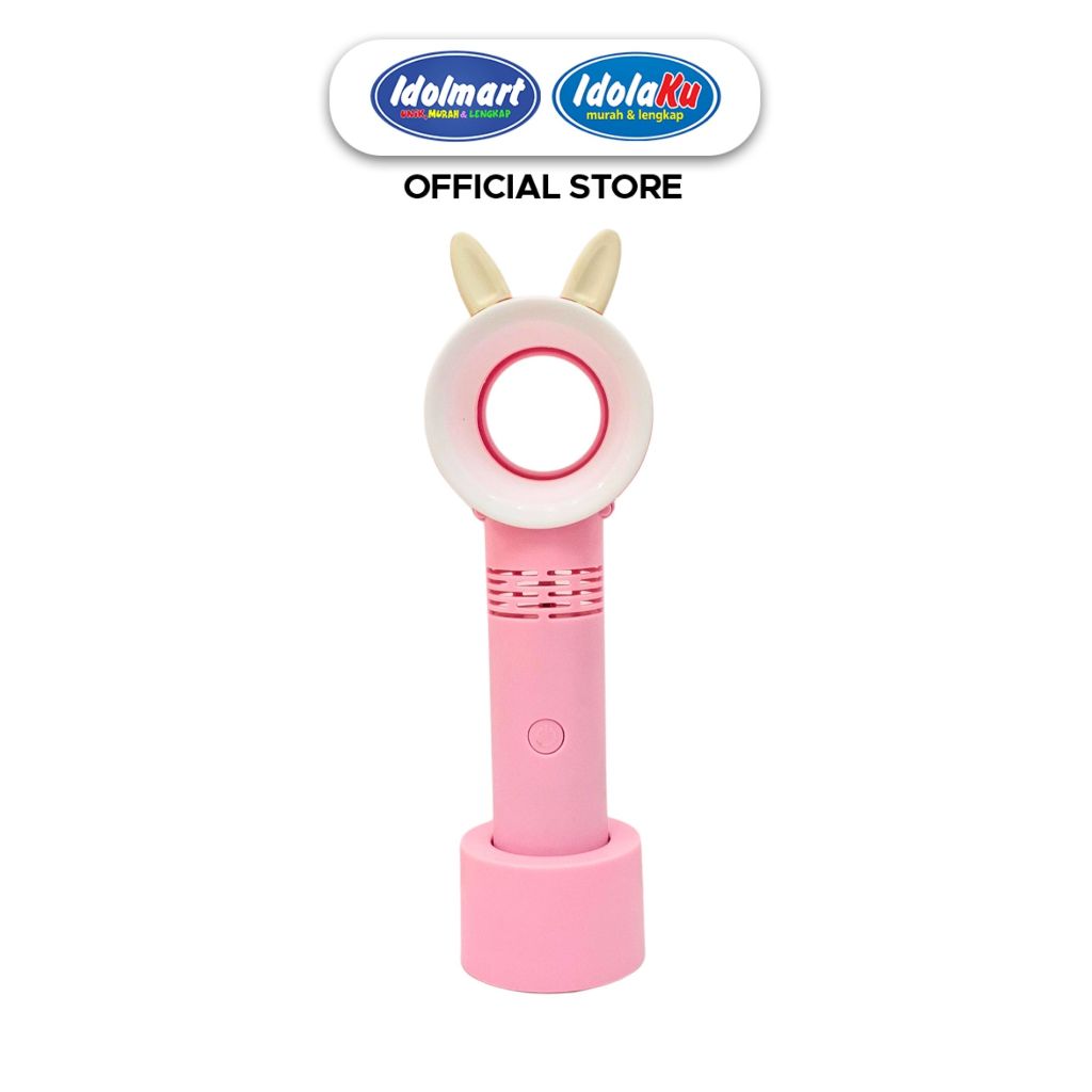 IDOLMART Kipas Angin Mini Tanpa Baling-Baling Karakter Bunny