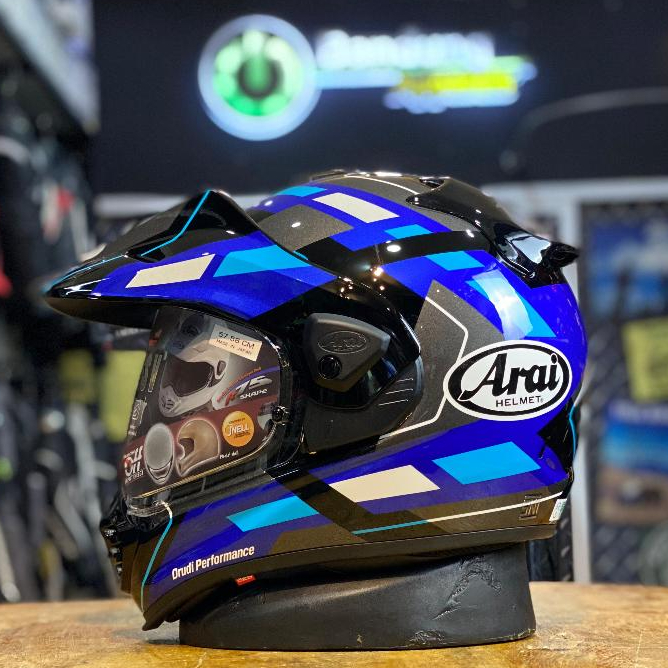 Arai Tour Cross V Match Blue Helm Adventure Touring Arai Tour Cross 5 Match Blue