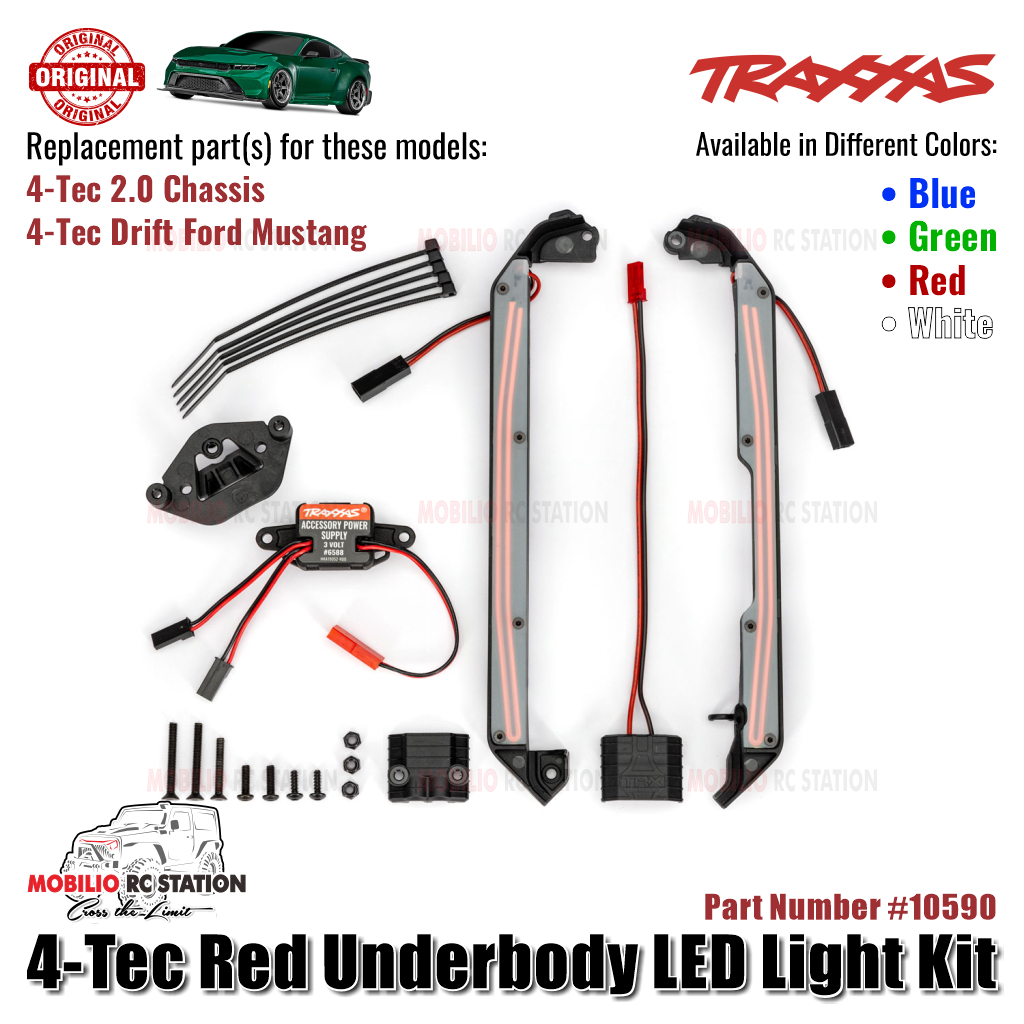 Traxxas Part #10590 4-Tec Underbody LED Light Kit RC Drift Ford Mustang