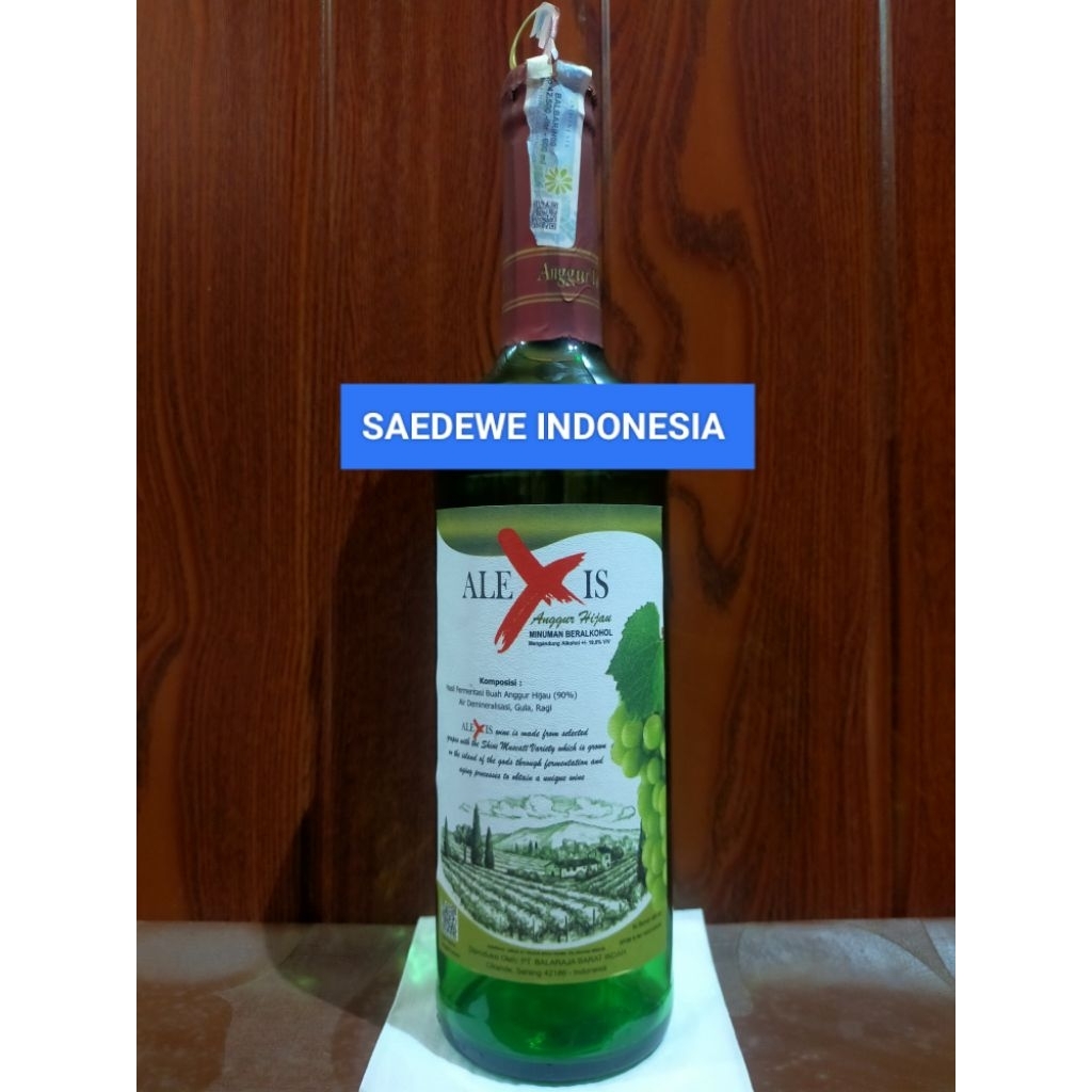 BOTOL KOSONG TANPA TUTUP ALEXIS BEKAS MINUMAN IMPORT KAPASITAS 600ML BAHAN KACA TEBAL COCOK BUAT KOL