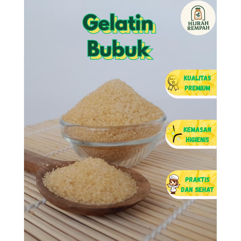 Gelatin Bubuk 100gr / Gelatin Powder