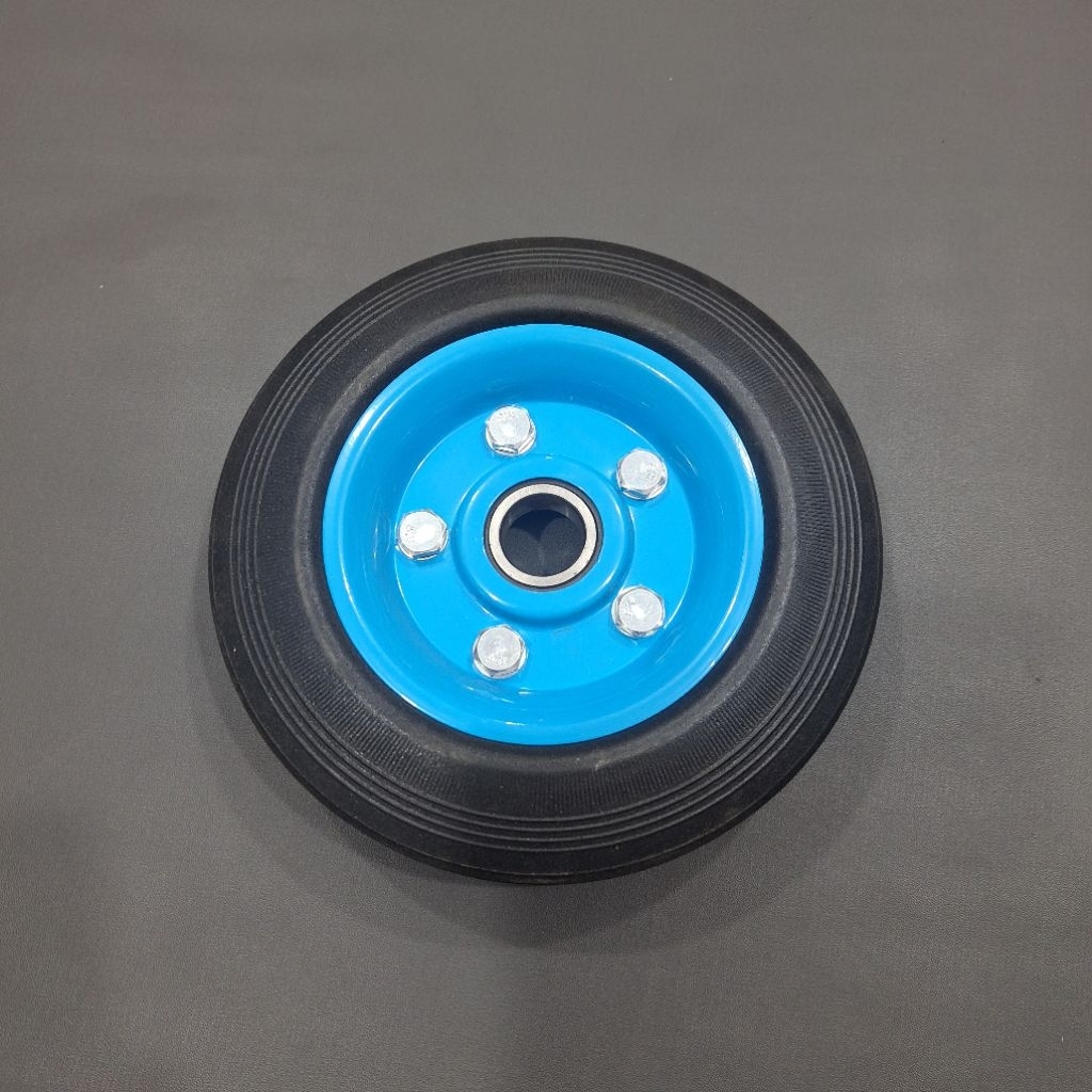 Roda Troli 8" Heavy Duty Roda Karet Roda Gerobak Roda Lori Kuat & Awet