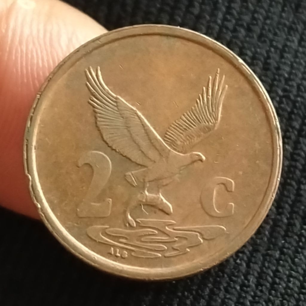 Koin Kuno Afrika Selatan 2 Cents 2001