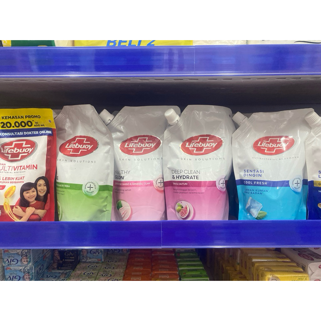 Lifebuoy Body Wash 400ml / Lifebuoy Sabun Mandi Cair