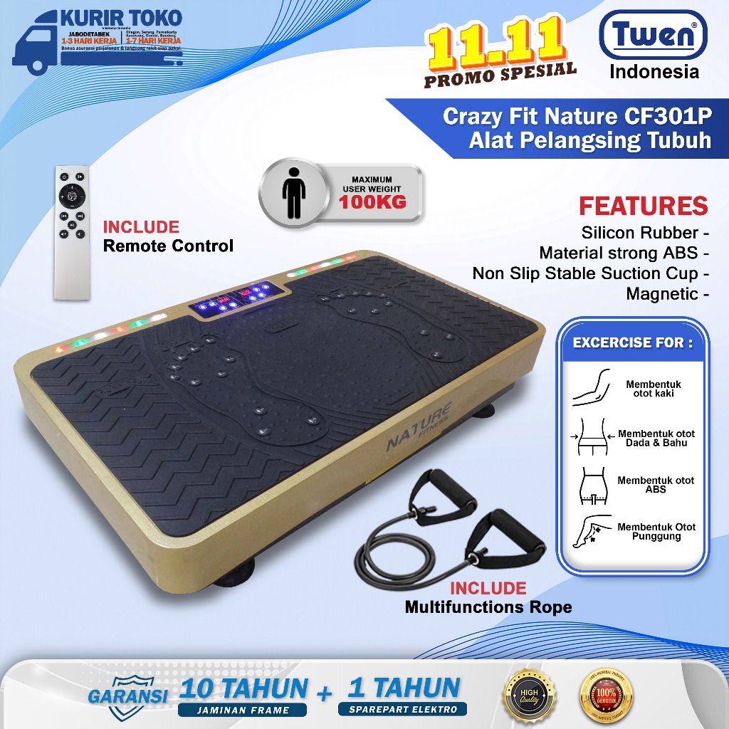 Crazy Fit Nature CF301P Alat Olahraga Alat Pelangsing Tubuh CrazyFit