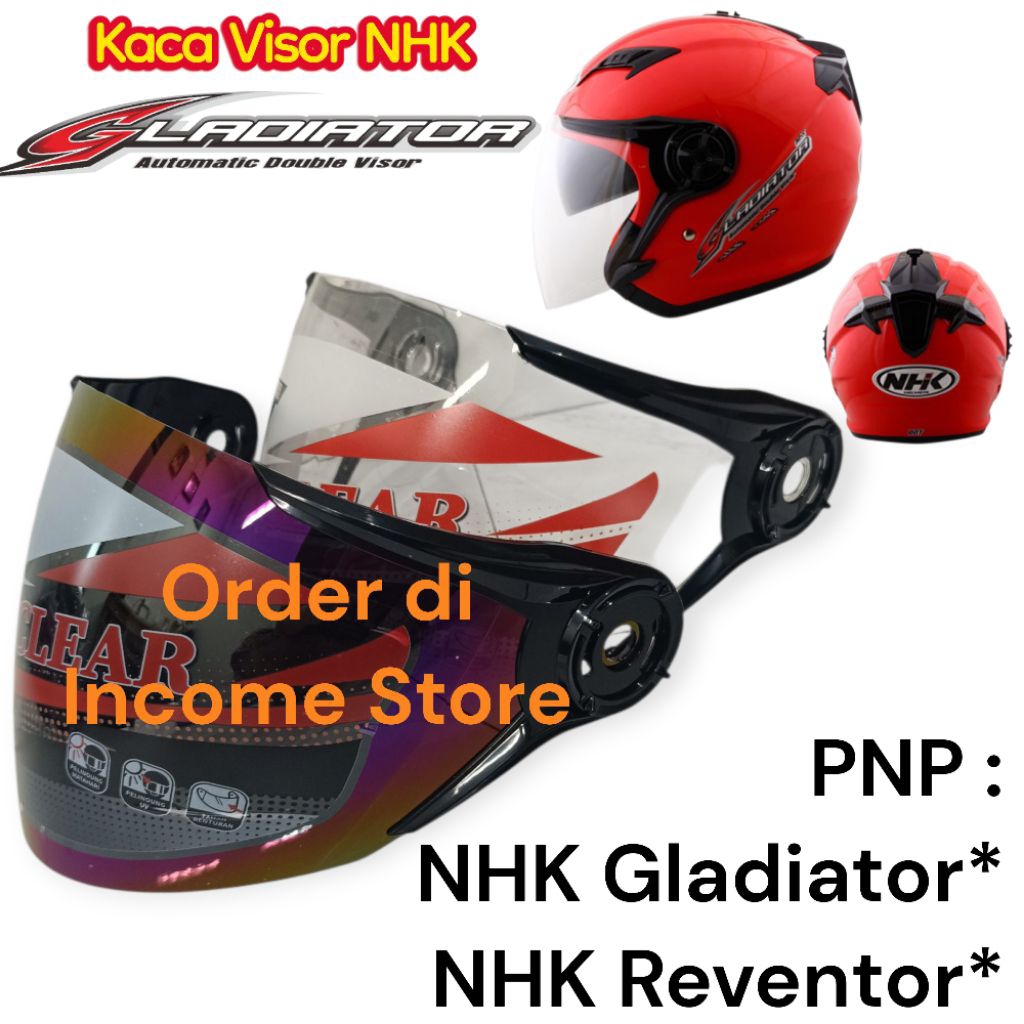 Kaca Visor Helm NHK Gladiator Kaca Helm NHK Gladiator NHK Reventor